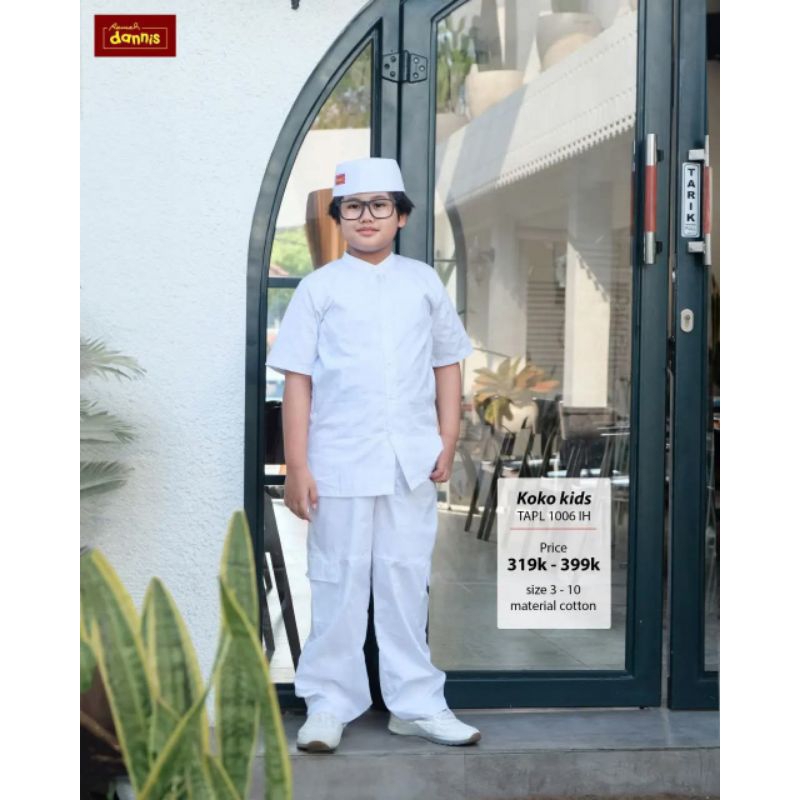 Koko Anak Putih Dannis TAPL1006 IH / Koko Putih Terbaru TAPL 1006  / Koko Ihram