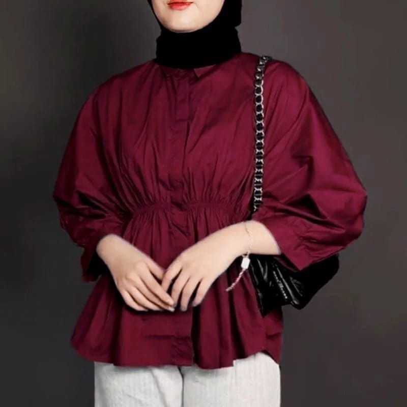 AIKO SHIRT BLOUSE | KEMEJA KERUT WANITA | KEMEJA AIKO TERBARU