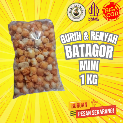 

Batagor Mini/Siomay Mini Kering. Toping baso aci berat 1 kg