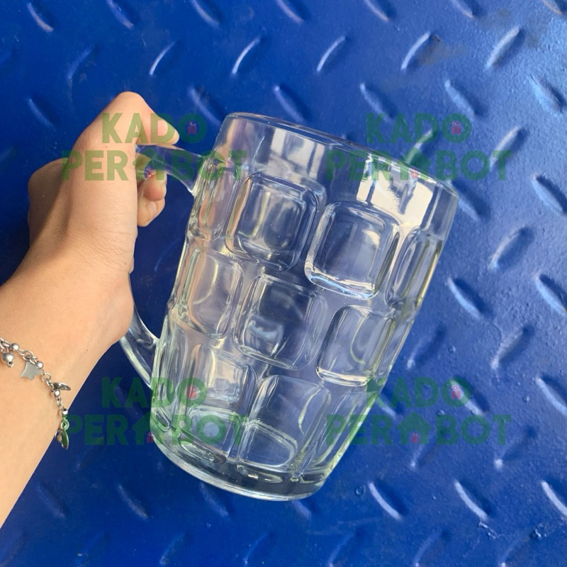 Gelas Kaca Kotak JUMBO - Gelas Es Teh Jumbo - Gelas Minum Jumbo