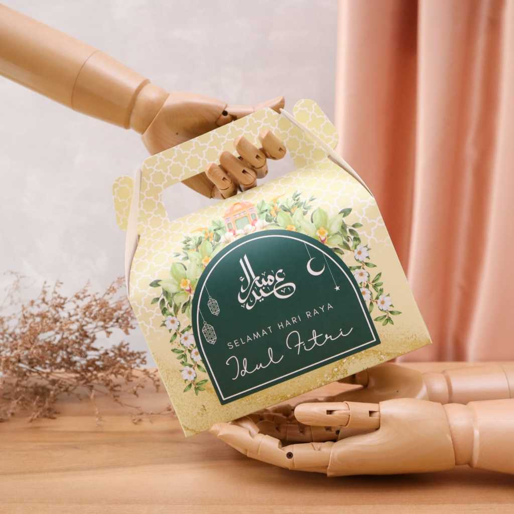 

[ ISI 10 PCS ] KOTAK HAMPERS IDUL FITRI / PAPER BAG LEBARAN 2025 / BOX HAMPERS SOUVENIR / GABLE BOX HAMPERS by. TOOKE
