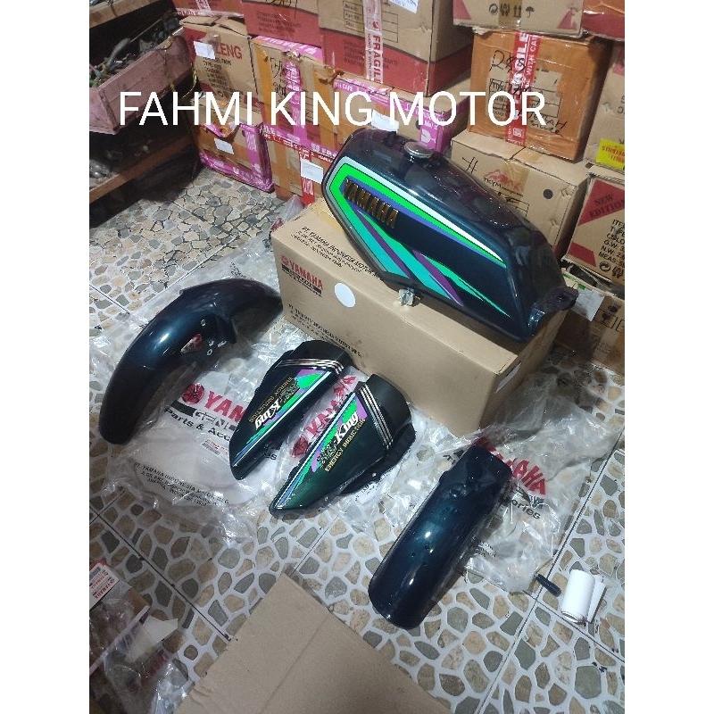 BAJU BODY SET TANGKI RX KING MASTER HIJAU BOTOL 1997/1998 GRES BARU KOMPLIT ASLI ORIGINAL YGP