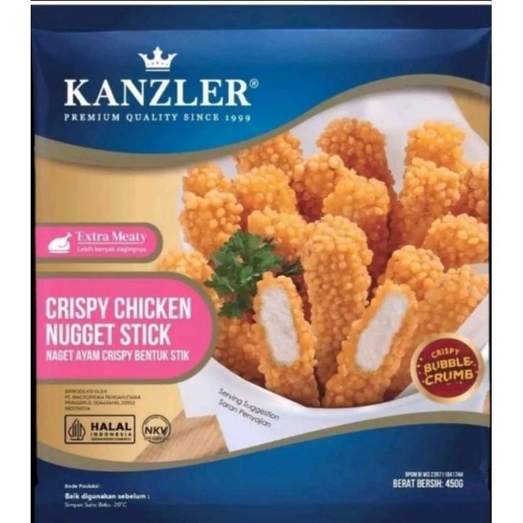

TERMURAH - Kanzler Crispy Chicken Nugget "STICK" 450gr (Khusus INSTANT & SAME DAY)