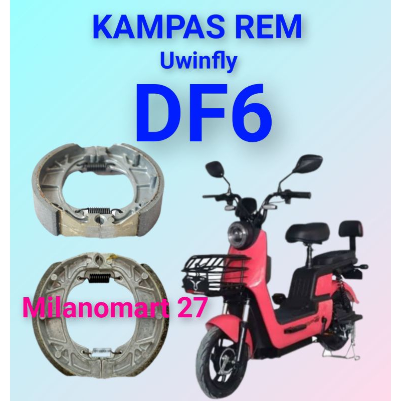 kampas rem uwinfly DF6 kampas rem sepeda listrik uwinfly df6