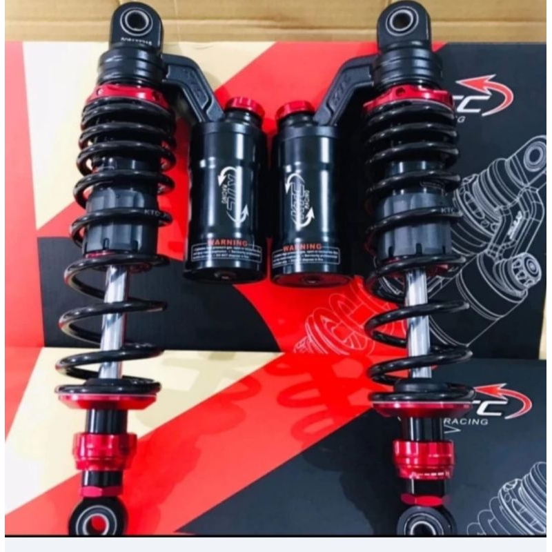 SHOCK BREAKER KTC TIPE EXTREM UKURAN 280 DAN 320 DAN 340 MM BLACK RED