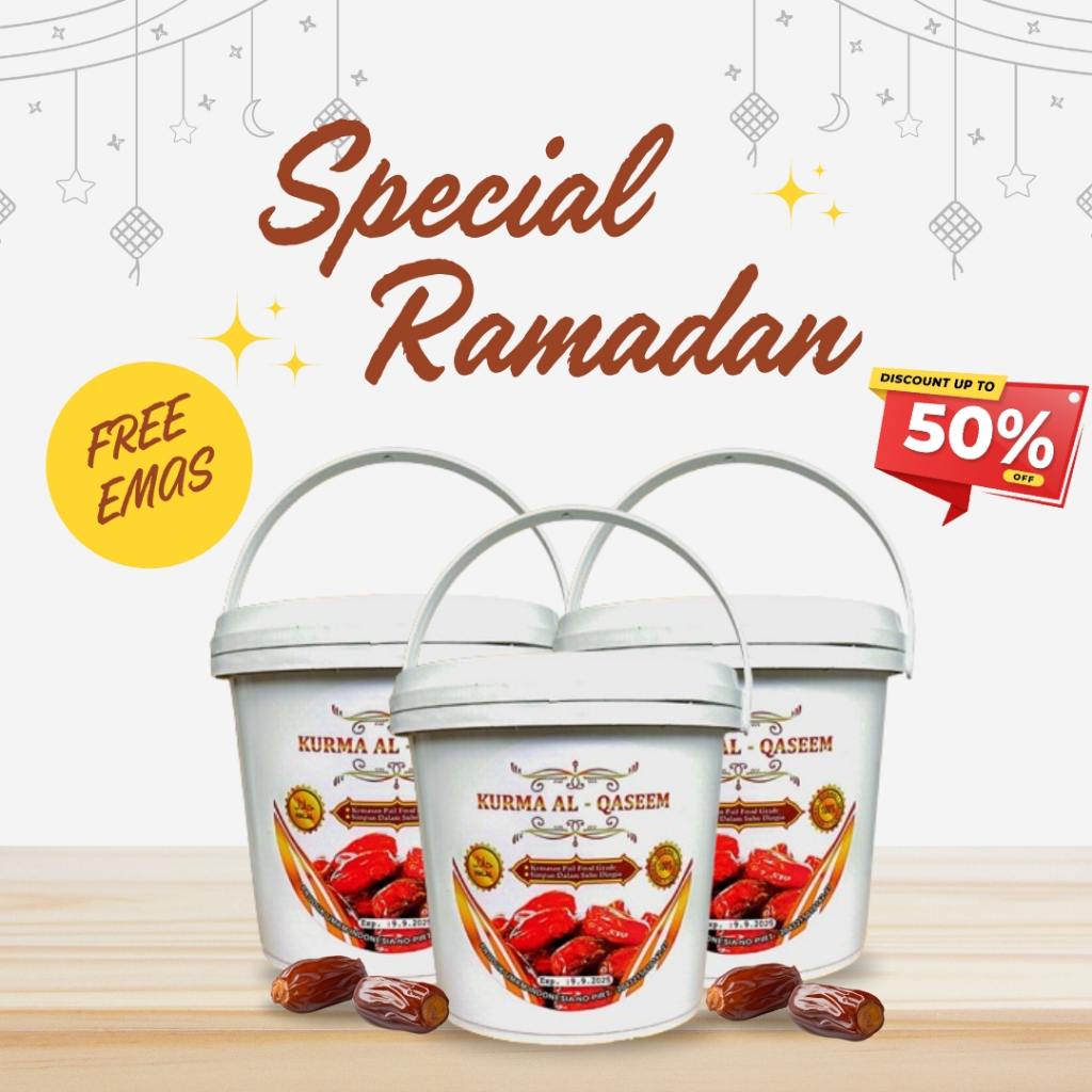 

( BELI 2 GRATIS 1 ) Kurma makanan ringan cemilan musiman Al qaseem kurma basah mesir enak original