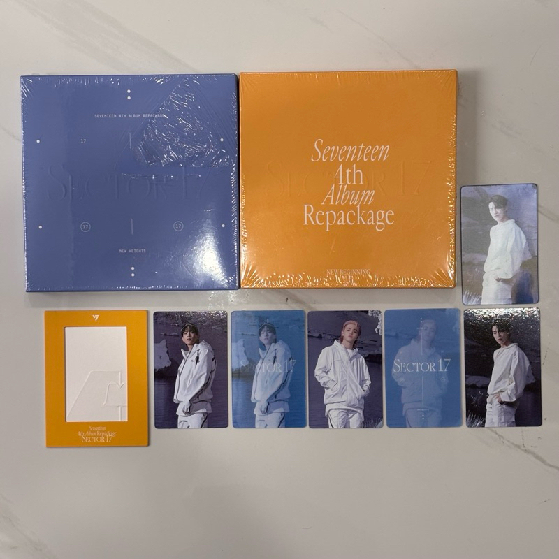 SEVENTEEN 4TH ALBUM REPACKAGE SECTOR 17 NEW HEIGHTS NEW BEGINNING SEALED FULL SET WITH POB WEVERSE F