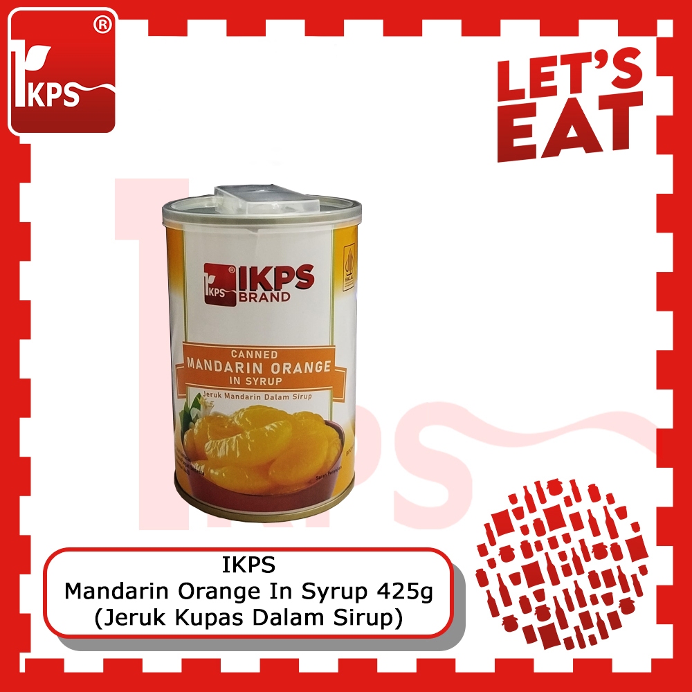 

Mandarin Orange In Syrup 425g "IKPS Brand" / Jeruk Kupas Dalam Sirup / Jeruk Mandarin / Jeruk Kalengan / IKPS Brand