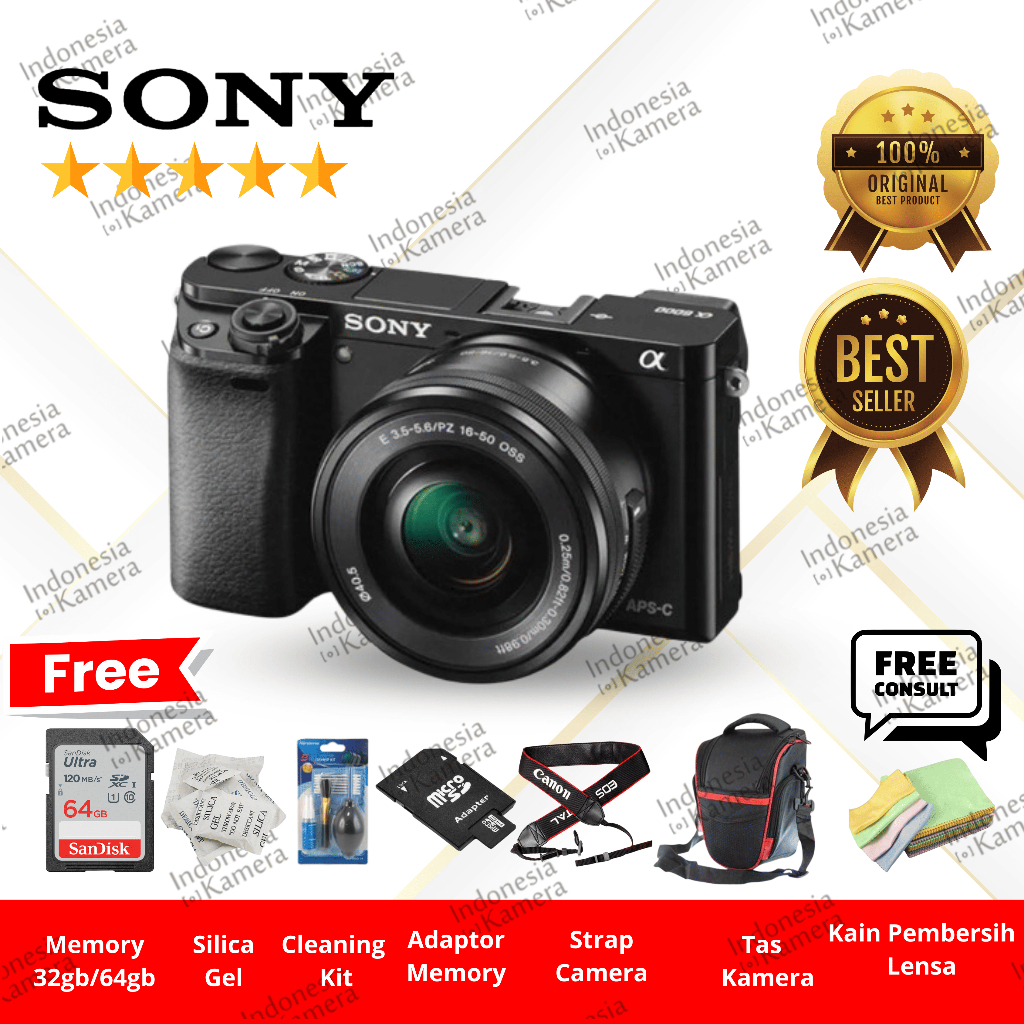 SONY A6000 Fullset Baru dan Bekas