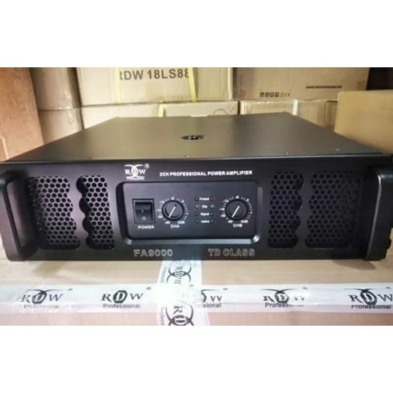 POWER AMPLIFIER RDW FA9000/ RDW FA9PRO original class TD 2X1800watt