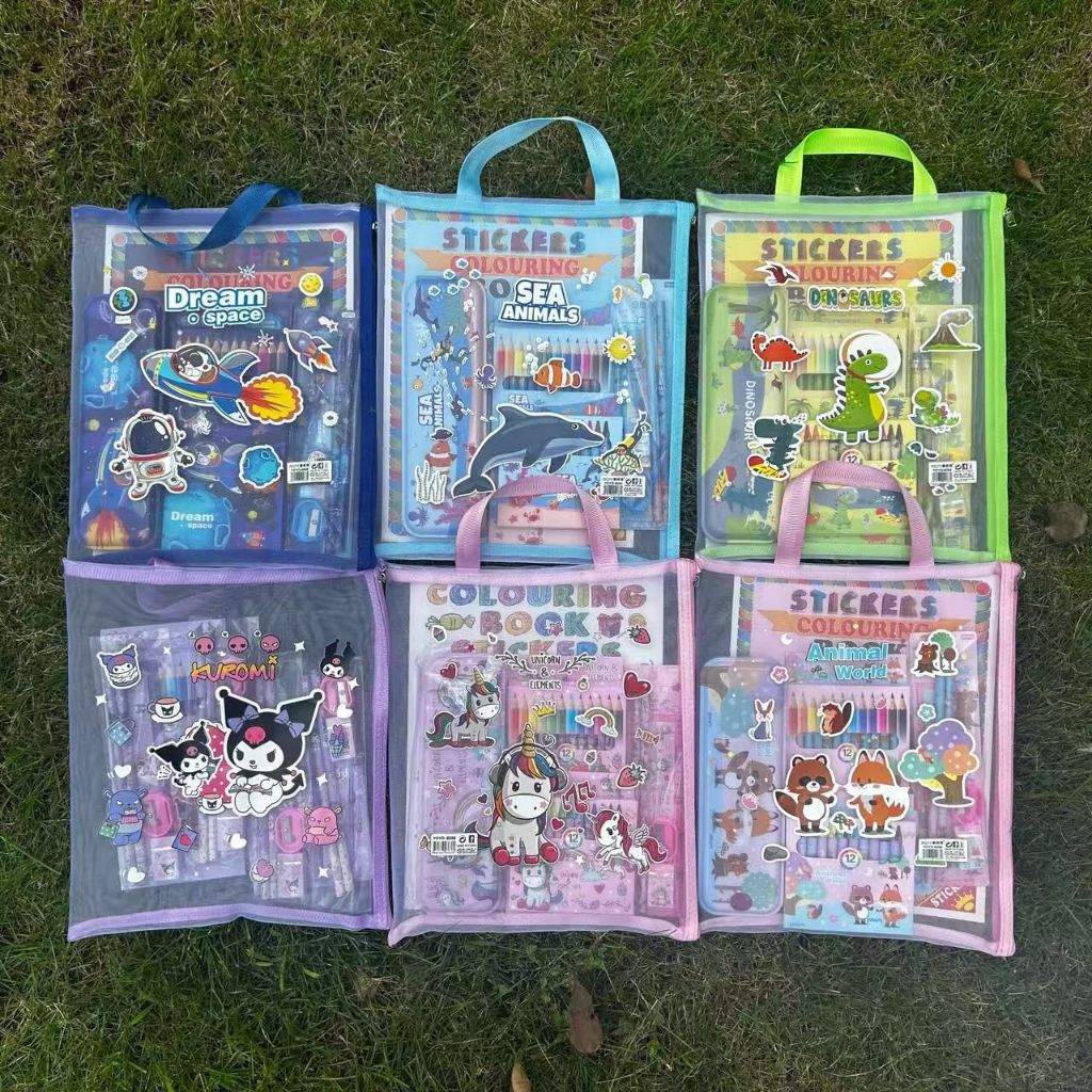

[JUALLARIS.ID] (KTPS.22) STUDY SET STATIONERY SET ALAT TULIS SEKOLAH ANAK SET ATK MOTIF / KOTAK PENSIL SET
