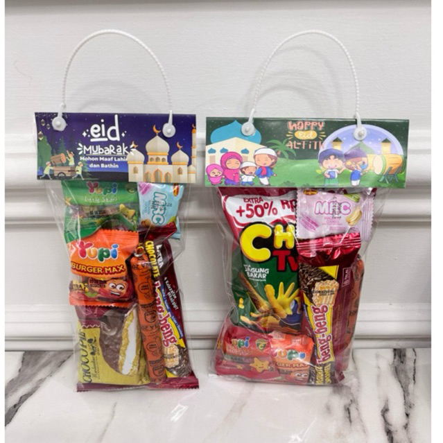 

(10 PCS ) PLASTIK SNACK LEBARAN HAMPERS IDUL FITRI