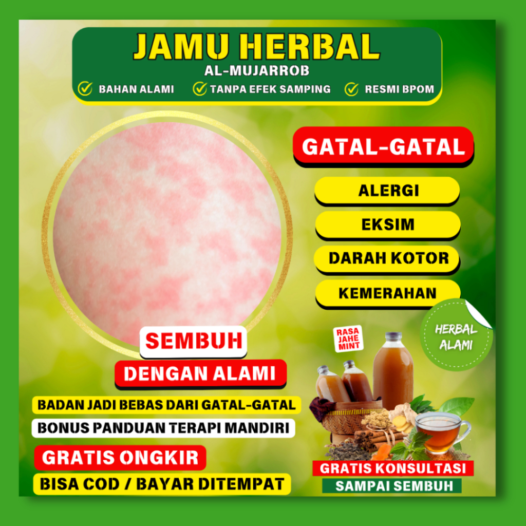 

Jamu herbal al mujarrob Gatal-Gatal Obat alami Ampuh BPOM Gratis ongkir COD