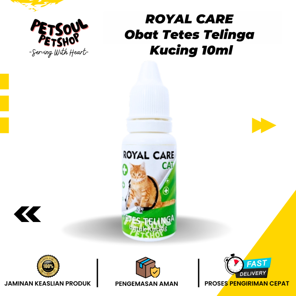 ROYAL CARE Obat Tetes Telinga untuk Kucing 10ml - Royal Care Obat Telinga Kucing
