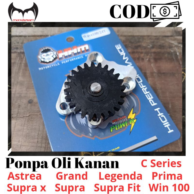 HHM Pompa Oli Kanan Racing C Series Supra Supra X Supra fit Astrea Grand Prima Legenda