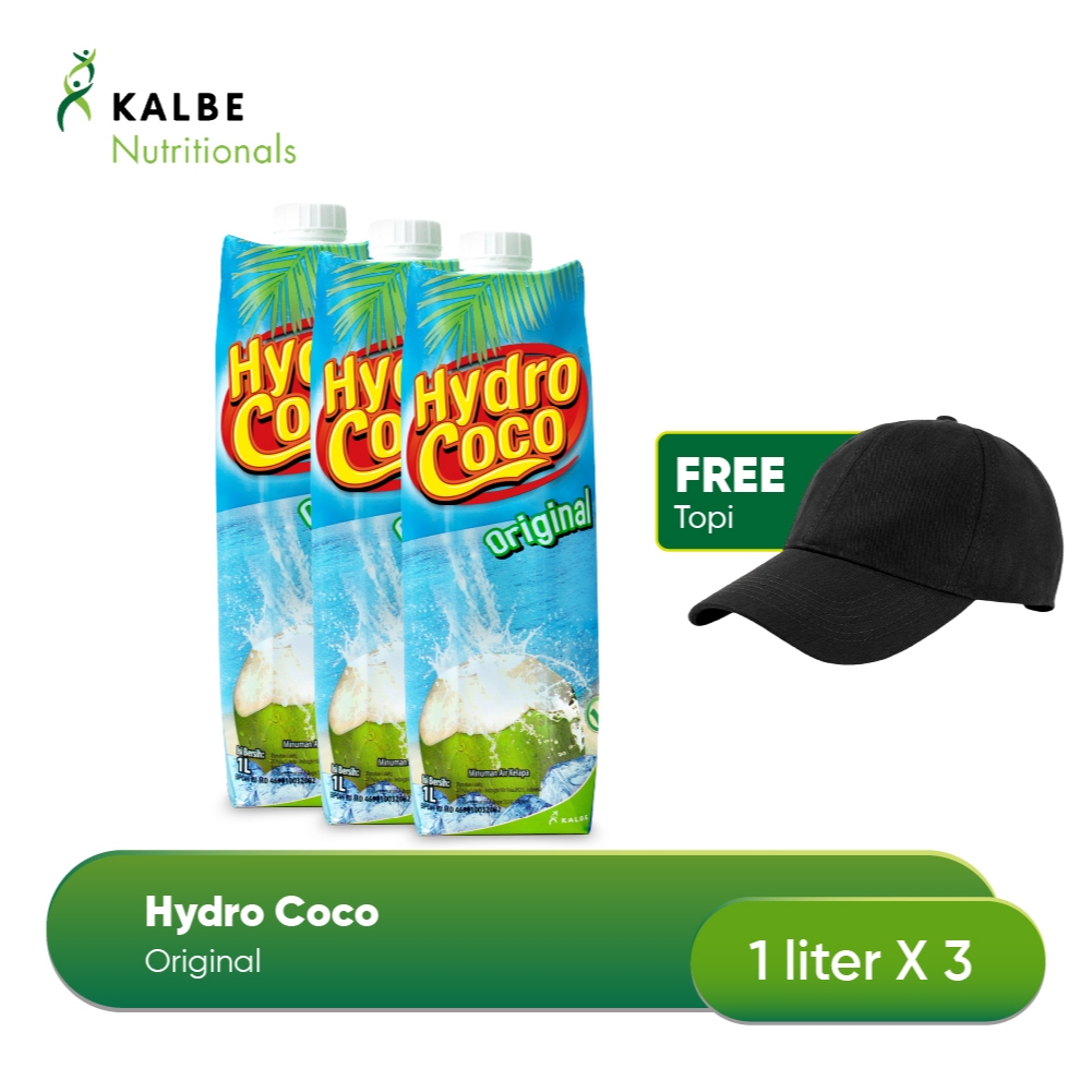 

Hydro Coco Kemasan 1 Liter - Isi 3 Free Topi