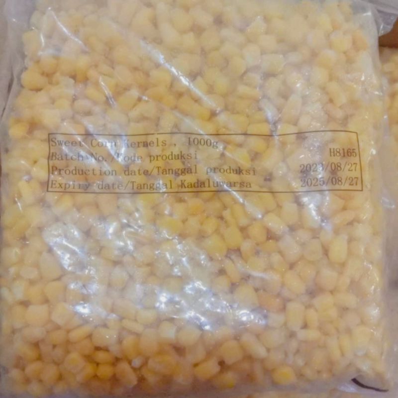 Frozen Sweet Corn Kernel / Jagung Manis Pipil Beku 1Kg