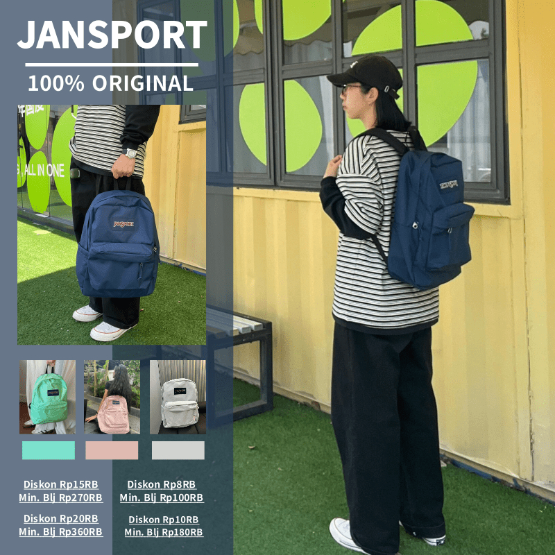 tas jansport ori tas sekolah awet dan kuat tas sekolah tas sekolah aesthetic korean style tas sekola