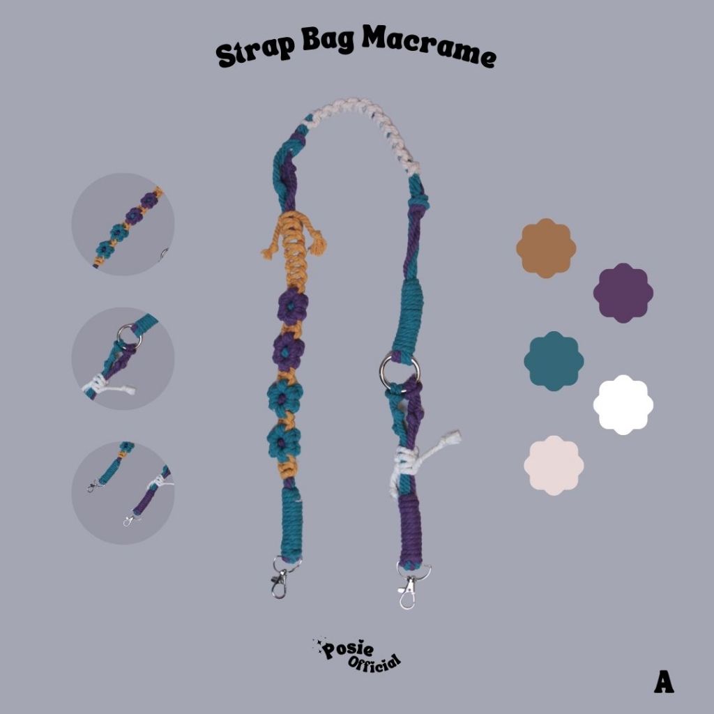 STRAP BAG MACRAME - tali tas macrame - READY STOCK - LIMITED STOCK - PSOFC