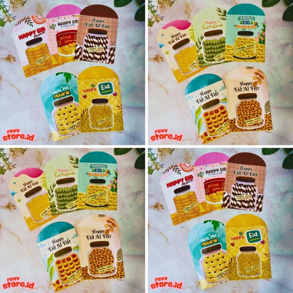 

(50 pcs) Amplop Lebaran Motif Toples Kue Lebaran 2025