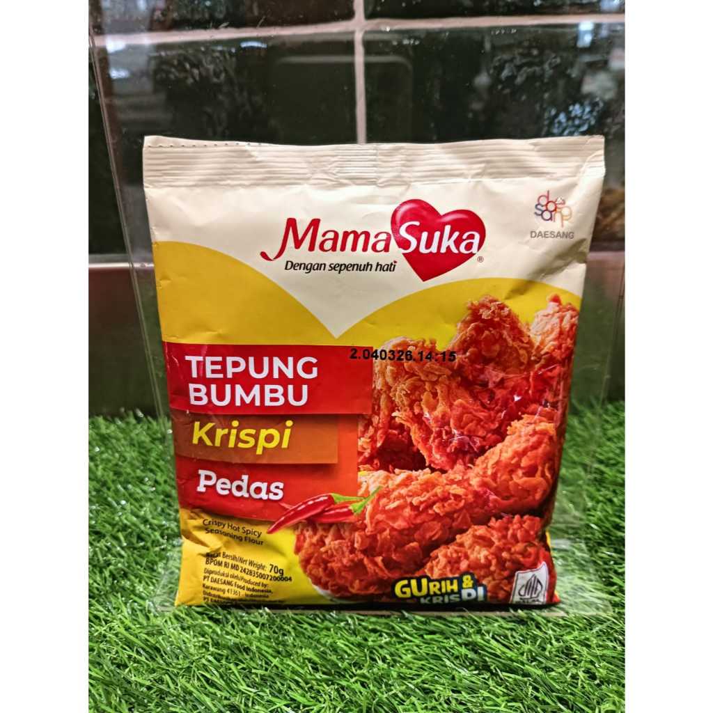 

MAMASUKA TEPUNG BUMBU PEDAS KRISPI 70G