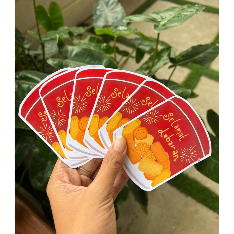 

Amplop lebaran lucu karakter 3D isi 6