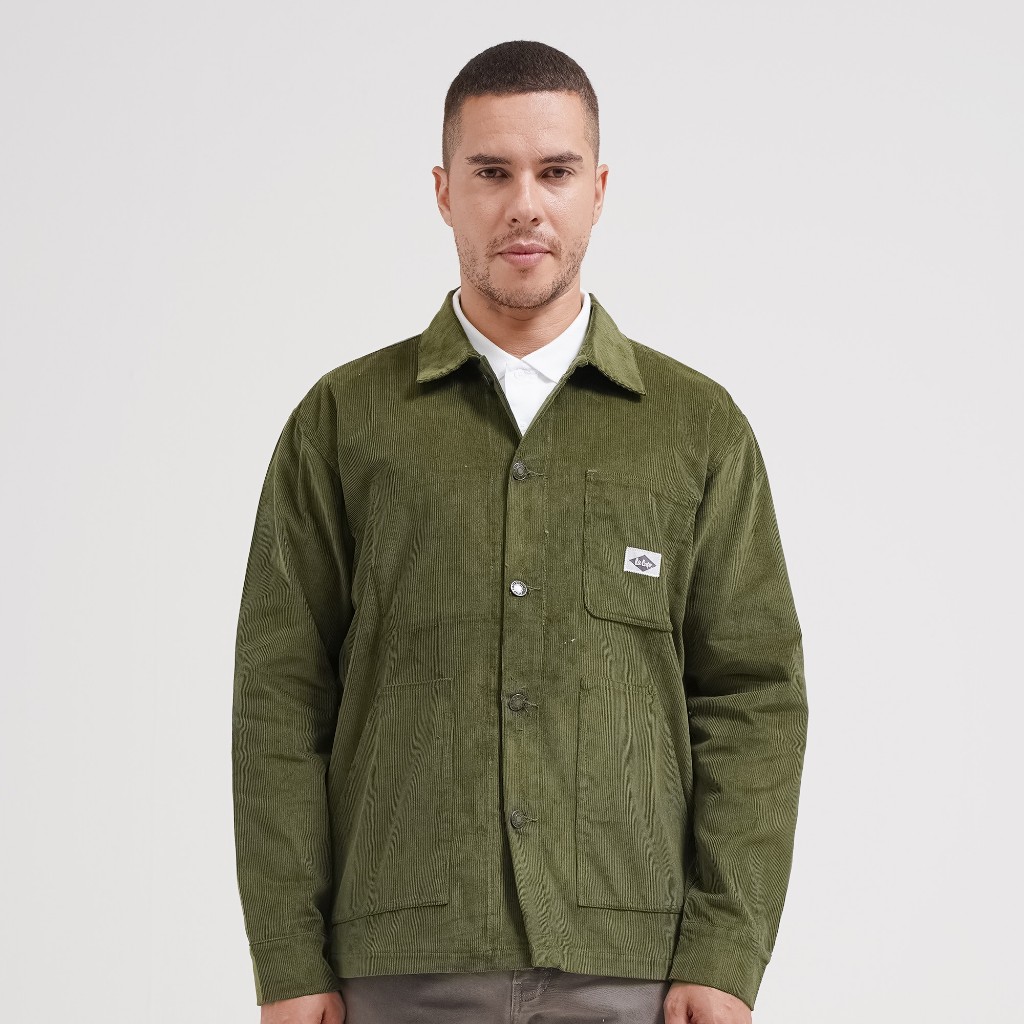 Lee Cooper Jacket Chore Korduroy Olive