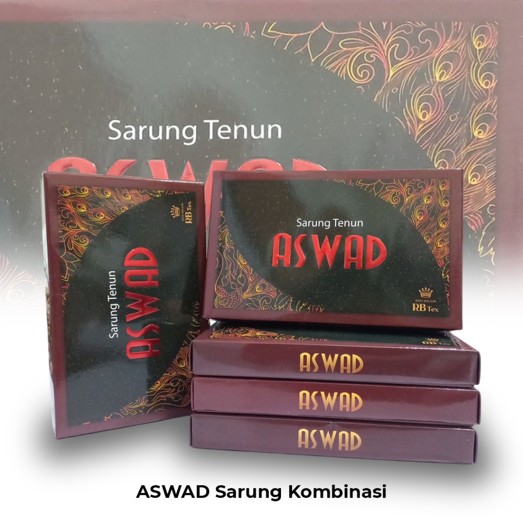 SARUNG KOMBINASI by ASWAD / Sarung Tenun Halus / Perlengkapan Ibadah Sholat Pria Dewasa