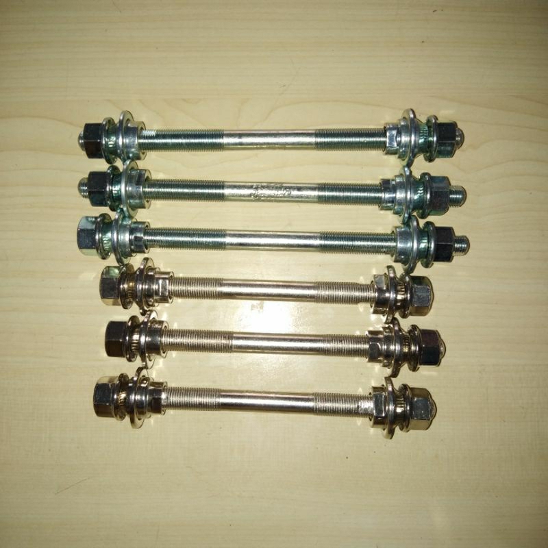 As Tromol Depan ( Muka ) Dan Belakang / As Roda Depan Tromol / As Roda Belakang Tromol Untuk Sepeda 