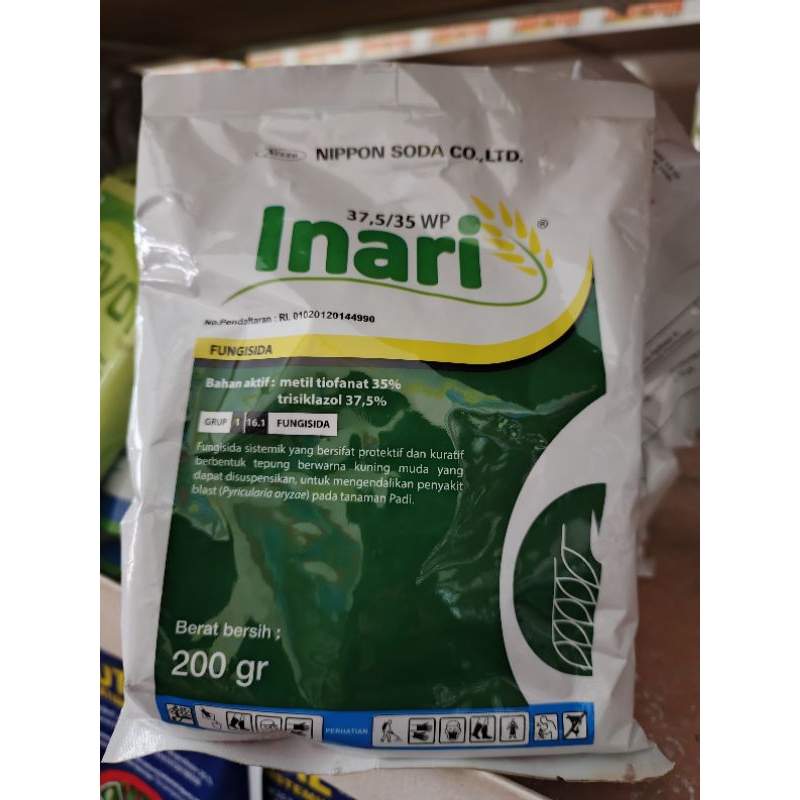 Inari 72,5wp 200gr fungisida metil tiofanat trisiklazol penyakit jamur blas bercak potong leher