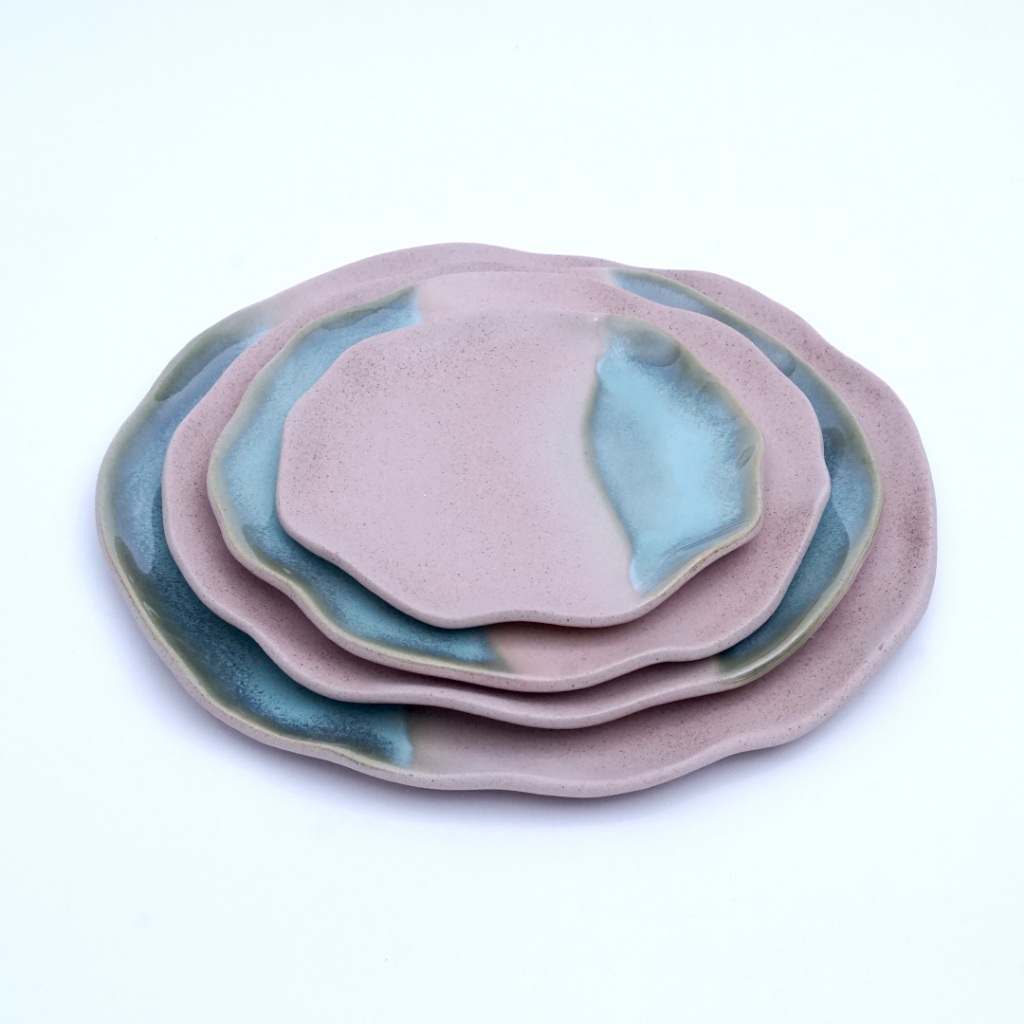 Nuanza Piring Saji Makan Keramik / Laguna Plate