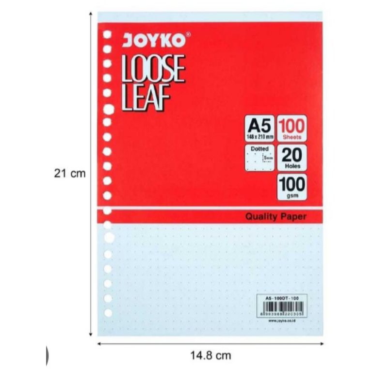 

LOOSE LEAF JOYKO DOTTED A5-100DT-100