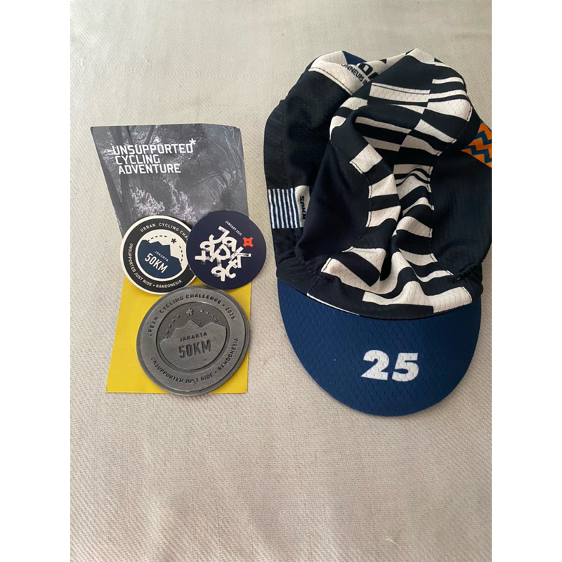 Medali finisher Audax 50km & Cycling cap Second