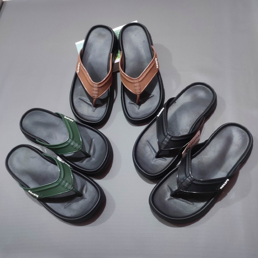 NX8007 sandal jepit karet pria good quality lembut berkualitas sendal dewasa santai