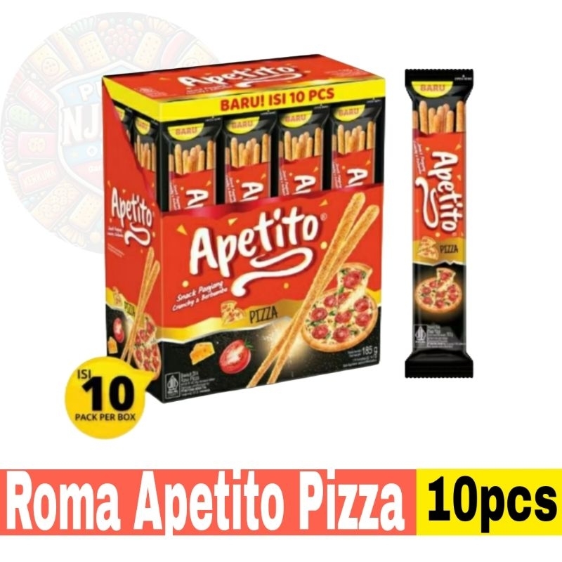 

Roma Apetito Snack Stick Rasa Pizza Pak isi 10pcs