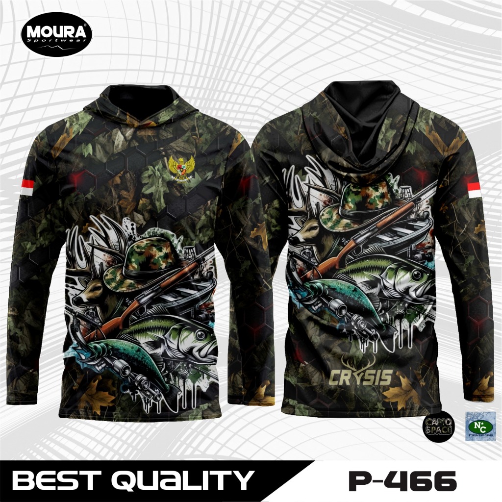 Jersey Hoodie Mancing Fishing Bisa Custom Nama Logo Tim Motif Keren Gratis Buff