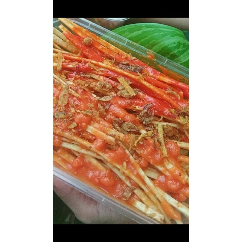 

Mie lidi bumbu basah 200 gram box 650ml mi lidi gepeng lidi kecil