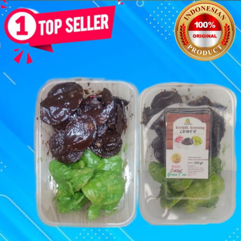 

KERIPIK KENTANG RASA COKLAT , COKLAT GREEN TEA 110 gr/CEMILAN KEKINIAN / SNACK GROSIR / CEMILAN TERLARIS/ CEMILAN KEKINIAN / SNACK VIRAl