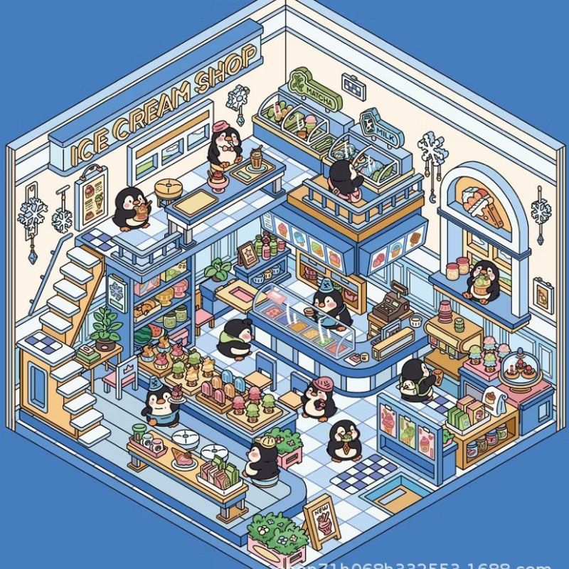 

Sticker Dekorasi Ruangan 3D Korea Varian Ice Cream Pinguin Ukuran Besar | Sticker 3D Korea | Sticker Sheet | Sticker Premium Satisfying Decoration | Sticker DIY | Deco Sticker Korea Viral | Sticker 3D Korea