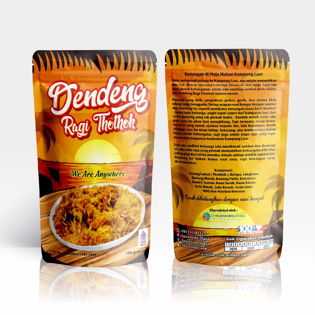 

Dendeng Ragi Thothok 100 gram dari Sekarindo Djaya