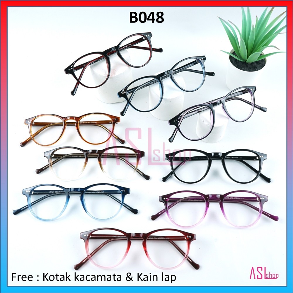 FRAME DAN KACAMATA MINUS KOREA (KODE : ID B048)