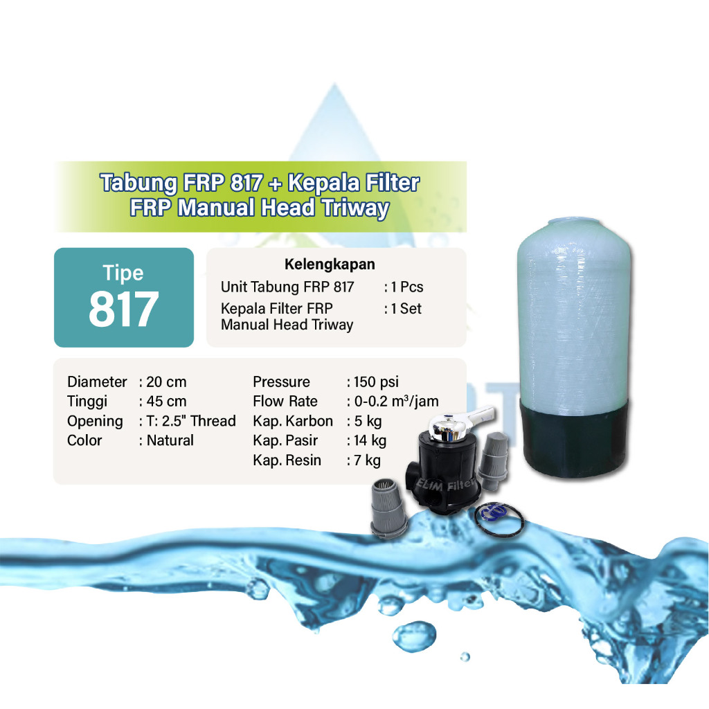 Tabung Filter Air FRP 817