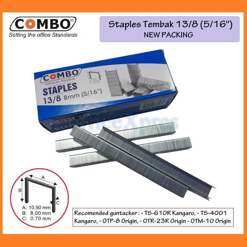 

[YOBANA] STAPLES ISI HETTER COMBO 13/8 MM(5/16")