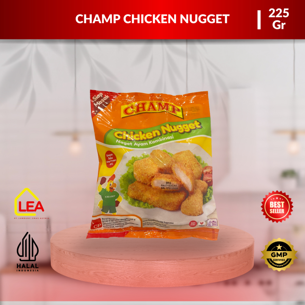

Champ Chicken Nugget 255 Gr I Nugget Ayam