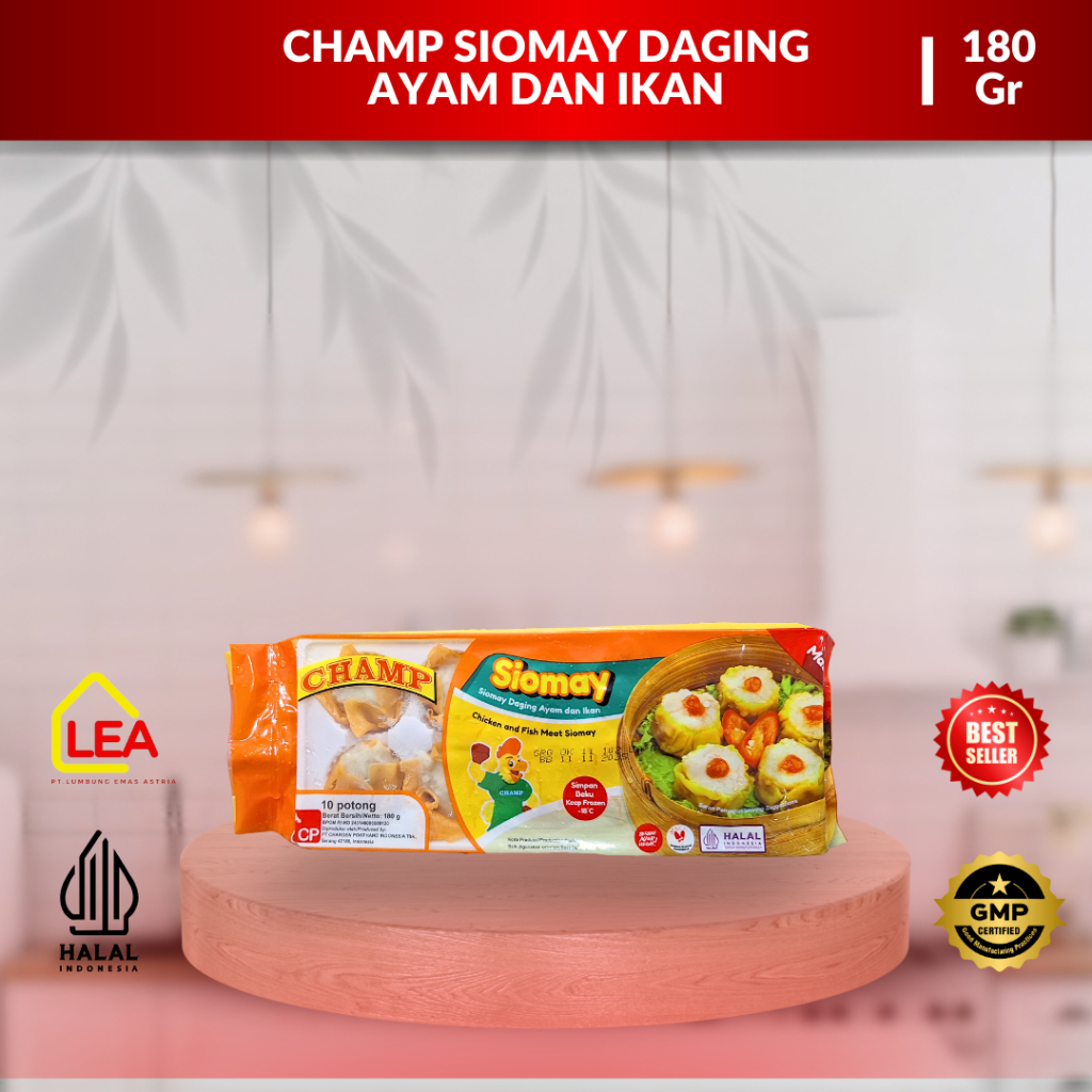 

Champ Dimsum Chicken & Fish Siomay 180gr / Dimsum Ayam Dan Ikan