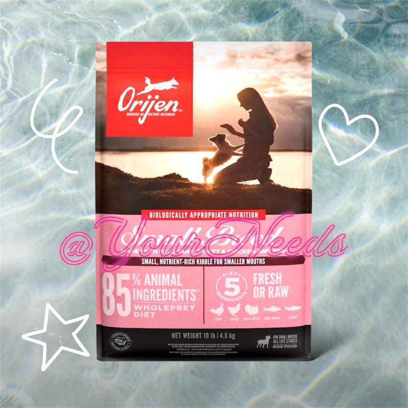 Orijen Small Breed Dog Food Grain Free Makanan Kering Anjing Premium 4.5 KG