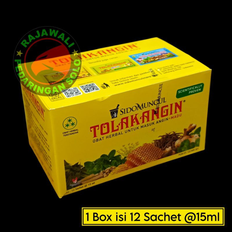 

Tolak Angin 1 Box isi 12 @15ml Sidomuncul Herbal Masuk Angin