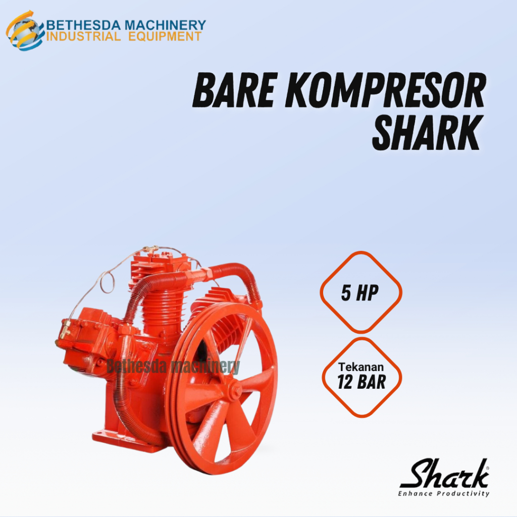 Kepala Kompresor ( Bare ) 5HP 10 HP 15 HP / Kepala Kompresor Unloading 12 BAR Penggerak Diesel