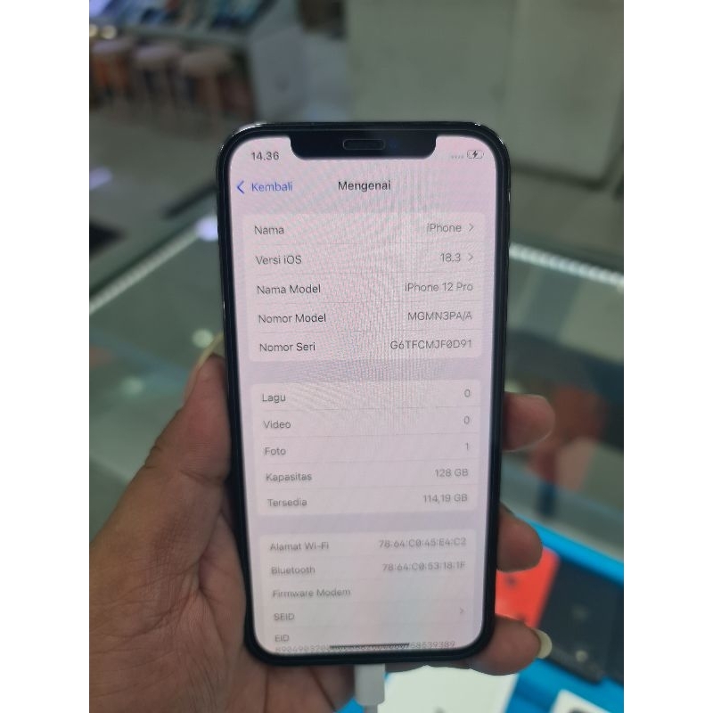 Iphoneapple12 pro 128gb second resmi ibox