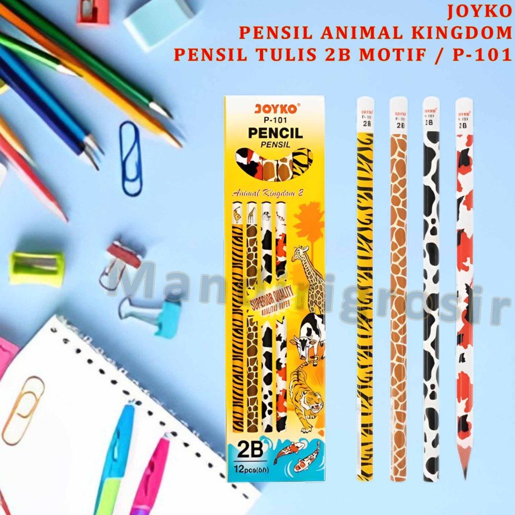 

Pensil Animal Kingdom * Joyko Pensil * Pensil Tulis Motif 2B * P-101
